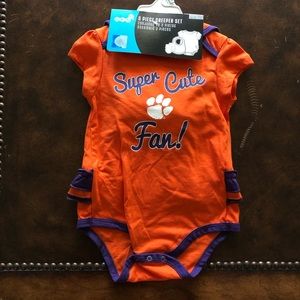 18 month 3 piece girl Clemson outfit